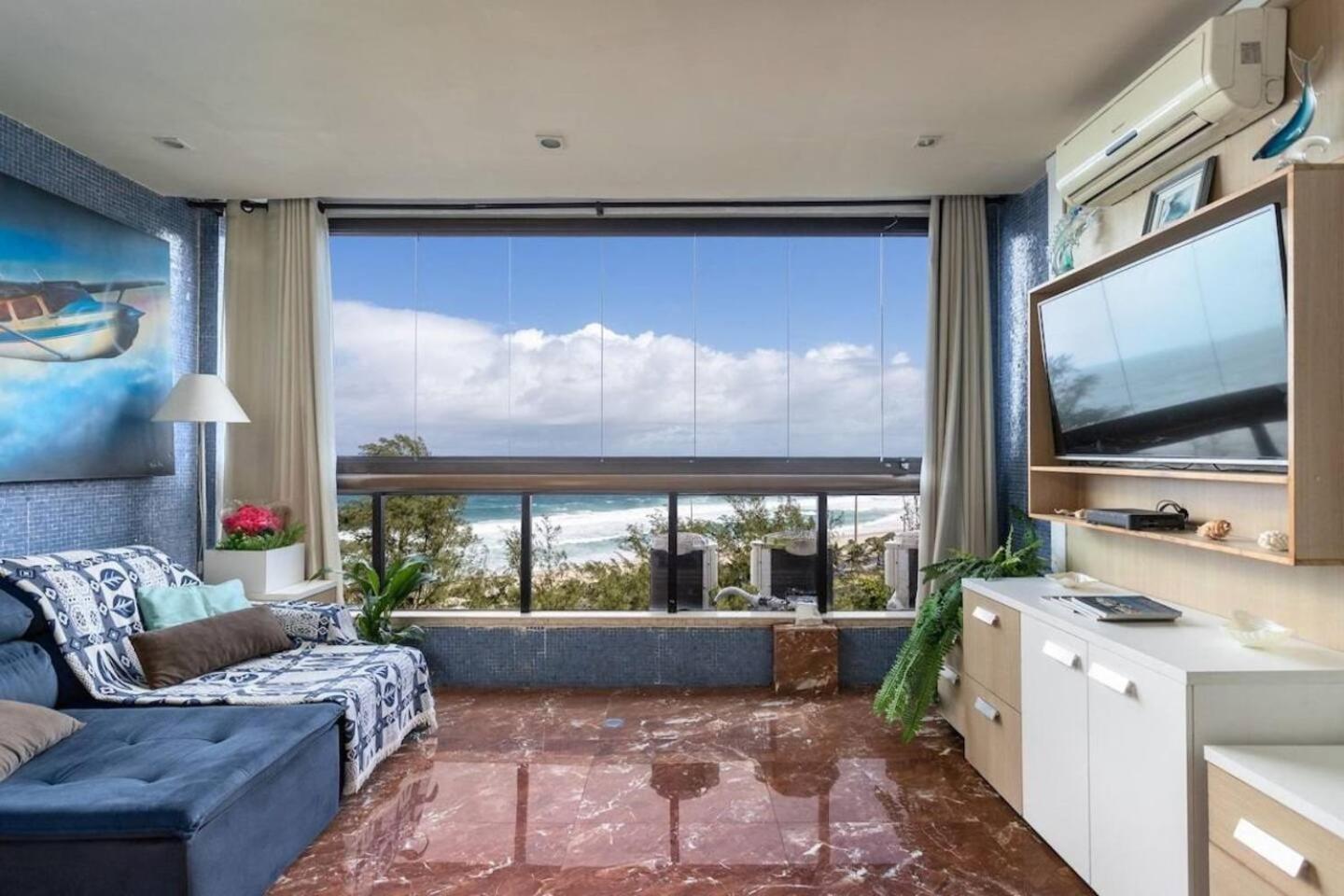 Lindo Ap Frente Ao Mar Da Barra! Apartamento *